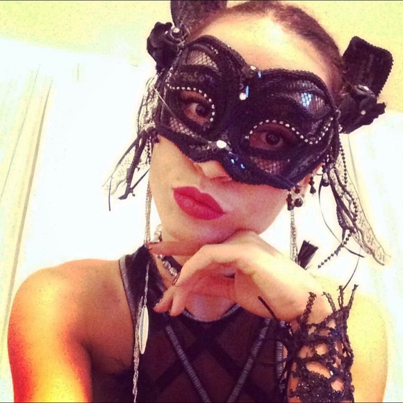 Masquerade CatFace mask with ears
